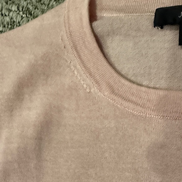J. Crew Pink Crew Neck Merino Wool Sweater - Picture 4 of 7